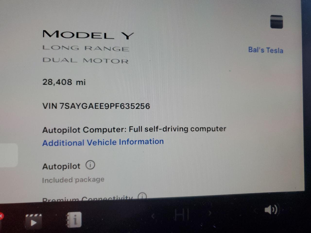 Photo 8 VIN: 7SAYGAEE9PF635256 - TESLA MODEL Y 