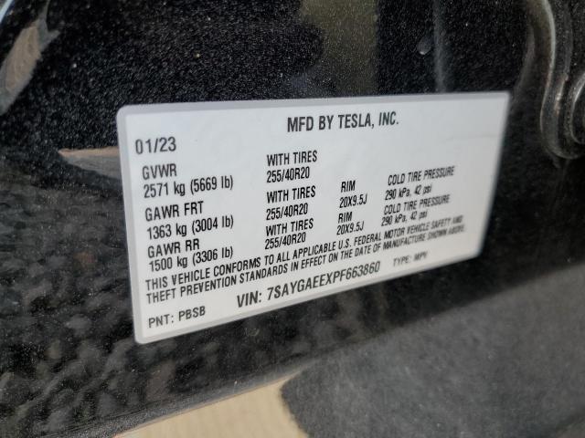 Photo 11 VIN: 7SAYGAEEXPF663860 - TESLA MODEL Y 