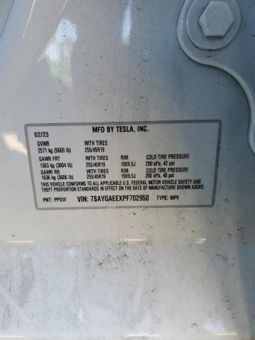 Photo 11 VIN: 7SAYGAEEXPF702950 - TESLA MODEL Y 