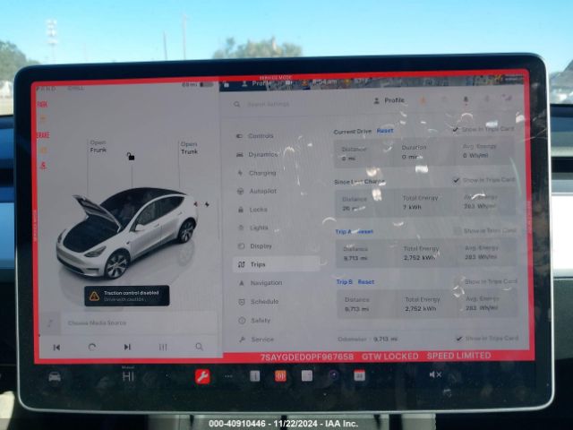 Photo 6 VIN: 7SAYGDED0PF967658 - TESLA MODEL Y 