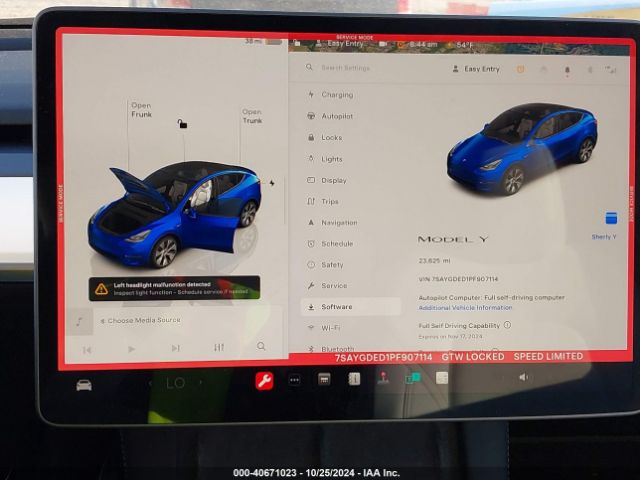 Photo 6 VIN: 7SAYGDED1PF907114 - TESLA MODEL Y 