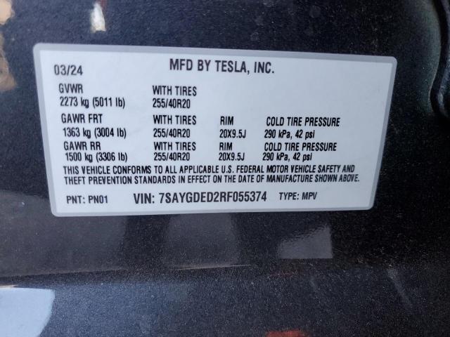 Photo 12 VIN: 7SAYGDED2RF055374 - TESLA MODEL Y 