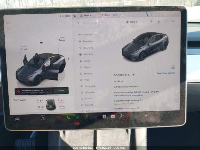 Photo 6 VIN: 7SAYGDED3PF958047 - TESLA MODEL Y 