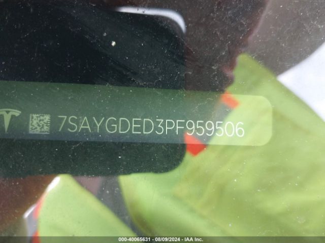 Photo 8 VIN: 7SAYGDED3PF959506 - TESLA MODEL Y 