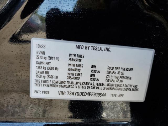 Photo 12 VIN: 7SAYGDED4PF909844 - TESLA MODEL Y 