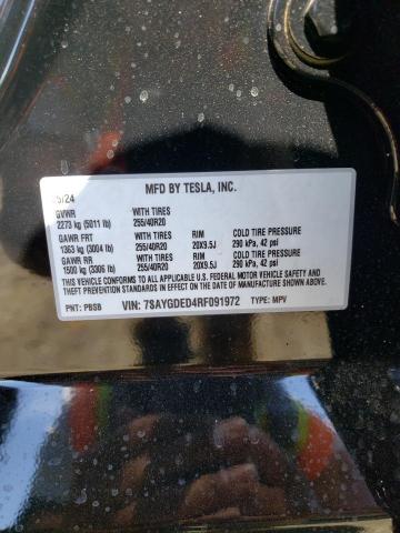 Photo 12 VIN: 7SAYGDED4RF091972 - TESLA MODEL Y 