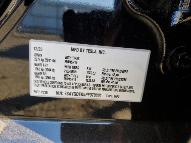 Photo 11 VIN: 7SAYGDED5PF970801 - TESLA MODEL Y 