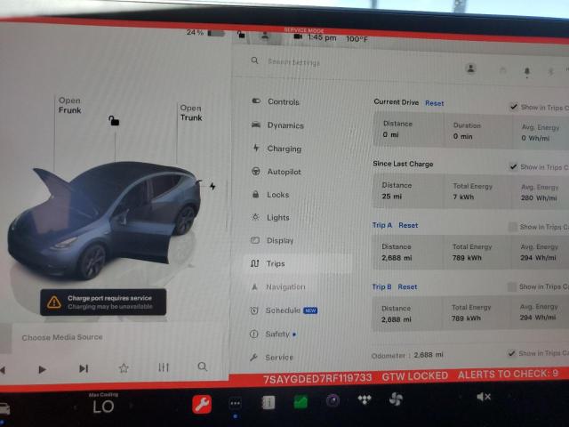 Photo 8 VIN: 7SAYGDED7RF119733 - TESLA MODEL Y 