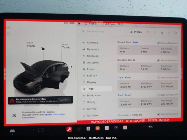 Photo 6 VIN: 7SAYGDED8RF053547 - TESLA MODEL Y 