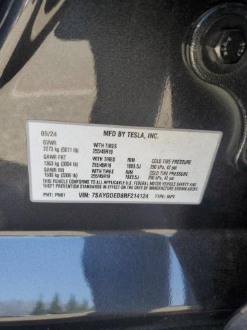 Photo 11 VIN: 7SAYGDED8RF214124 - TESLA MODEL Y 