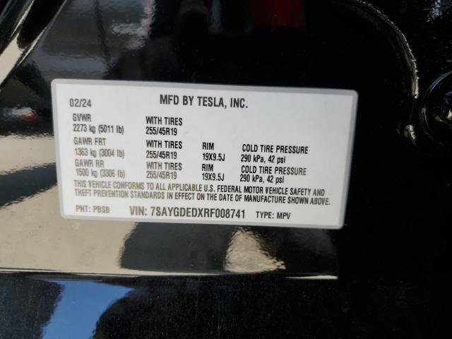 Photo 11 VIN: 7SAYGDEDXRF008741 - TESLA MODEL Y 