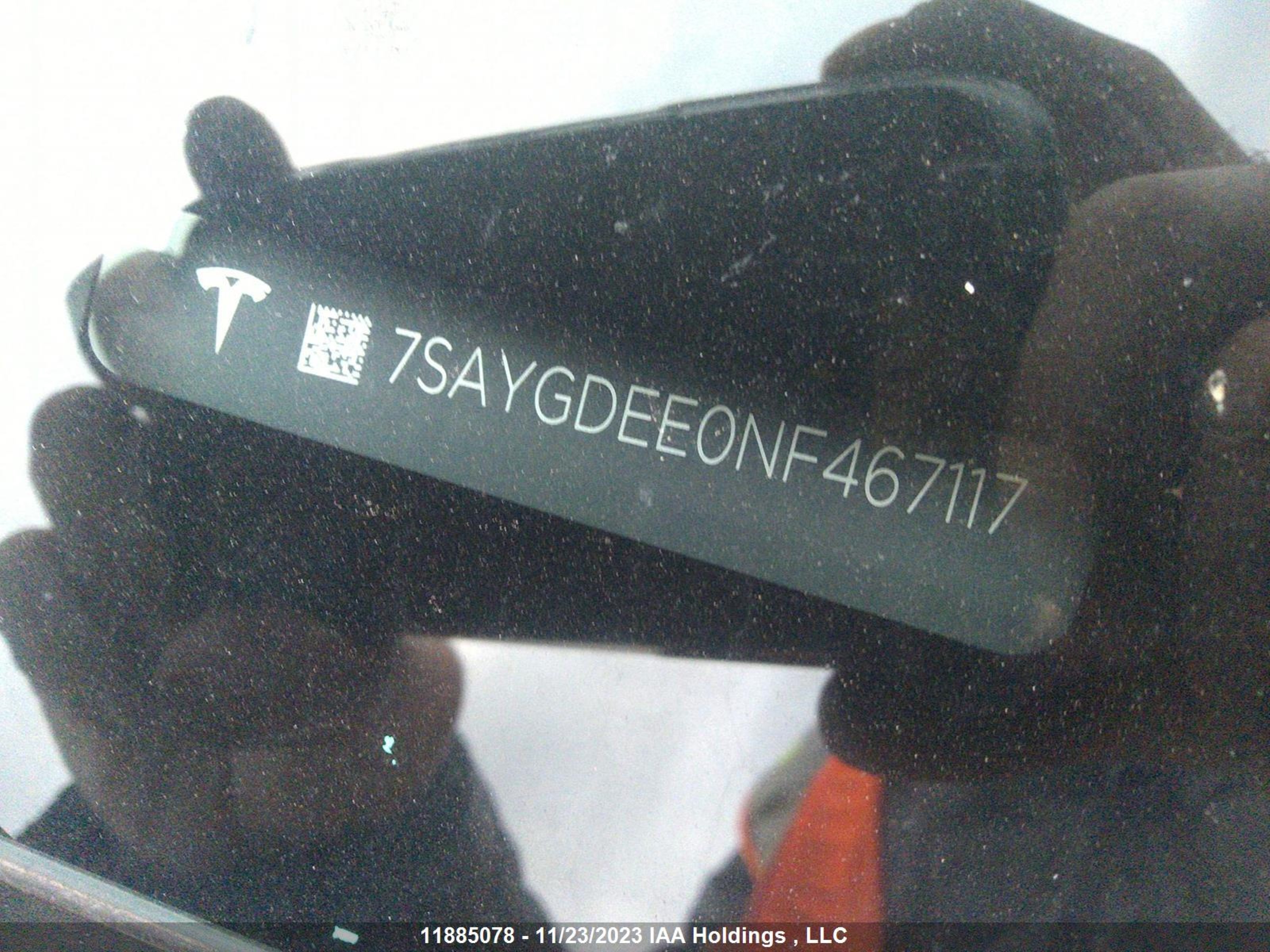 Photo 8 VIN: 7SAYGDEE0NF467117 - TESLA MODEL Y 