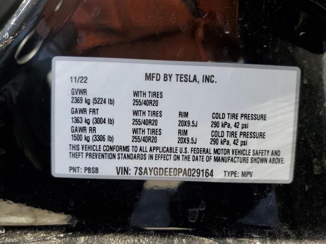 Photo 12 VIN: 7SAYGDEE0PA029164 - TESLA MODEL Y 