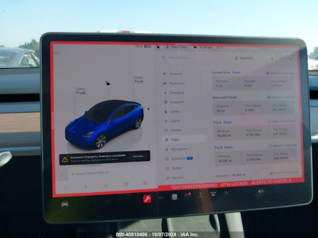 Photo 6 VIN: 7SAYGDEE0PA098663 - TESLA MODEL Y 