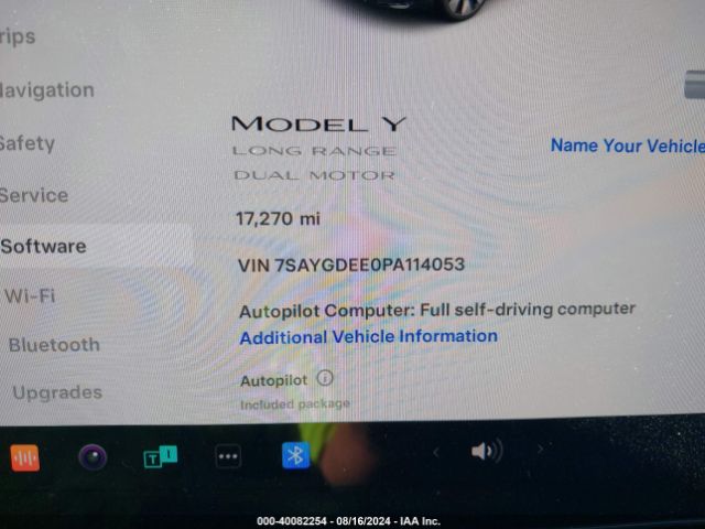 Photo 6 VIN: 7SAYGDEE0PA114053 - TESLA MODEL Y 