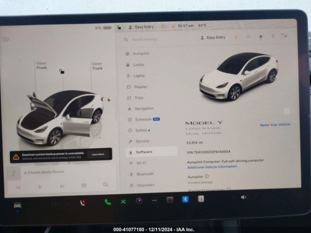 Photo 6 VIN: 7SAYGDEE0PA144654 - TESLA MODEL Y 