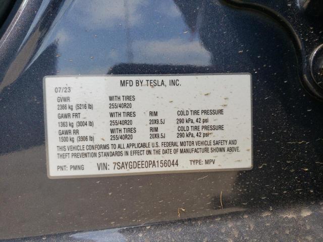 Photo 12 VIN: 7SAYGDEE0PA156044 - TESLA MODEL Y 