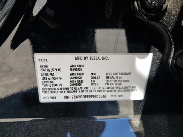 Photo 13 VIN: 7SAYGDEE0PF815548 - TESLA MODEL Y 