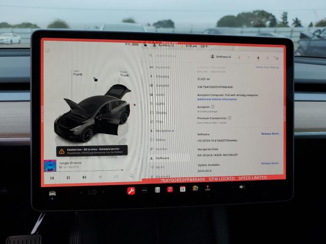 Photo 8 VIN: 7SAYGDEE0PF885406 - TESLA MODEL Y 