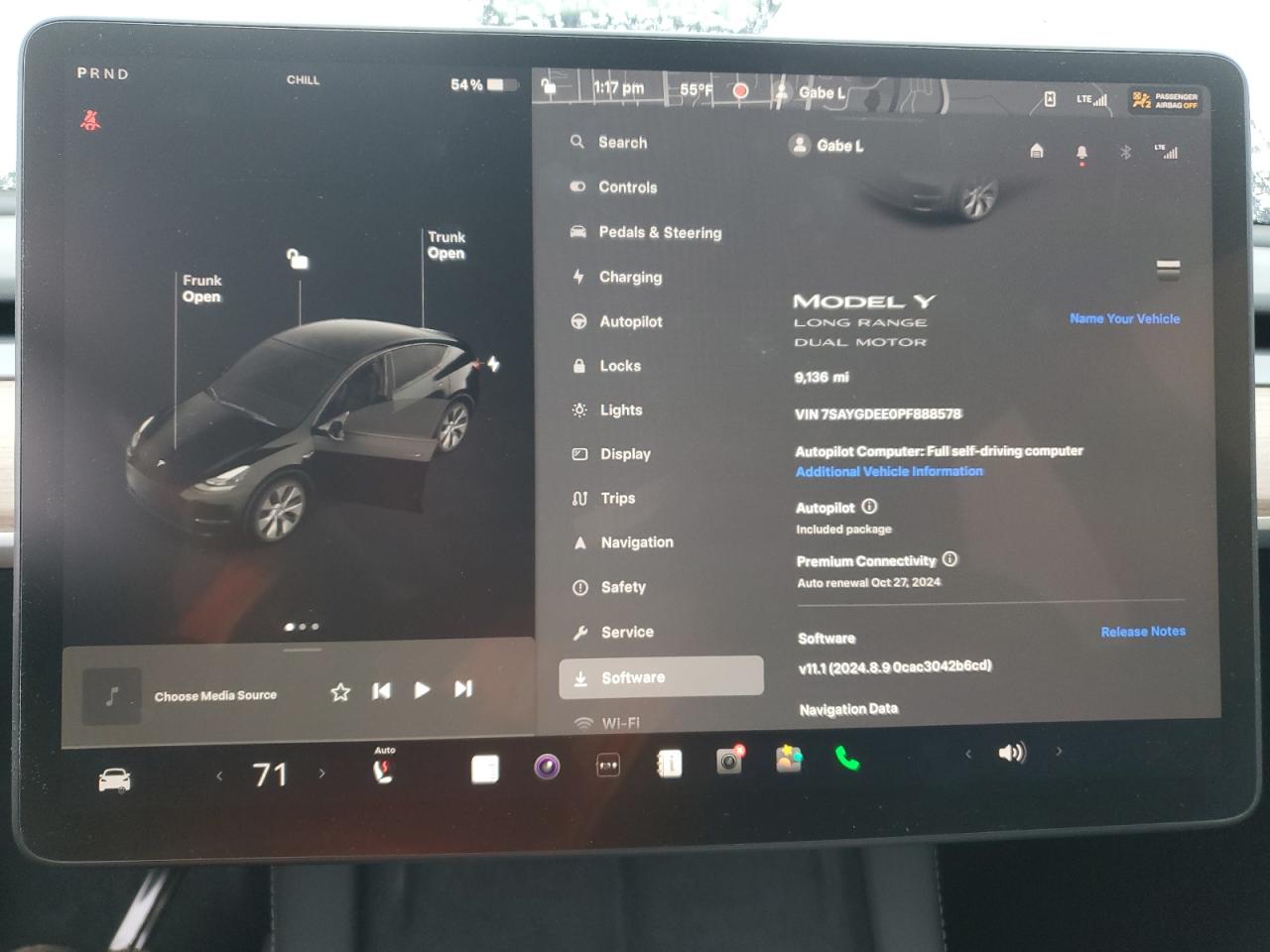 Photo 8 VIN: 7SAYGDEE0PF888578 - TESLA MODEL Y 