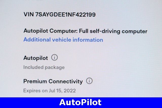 Photo 8 VIN: 7SAYGDEE1NF422199 - TESLA MODEL Y 