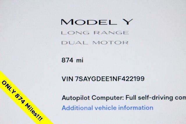 Photo 2 VIN: 7SAYGDEE1NF422199 - TESLA MODEL Y 