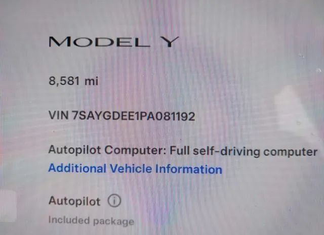 Photo 6 VIN: 7SAYGDEE1PA081192 - TESLA MODEL Y 