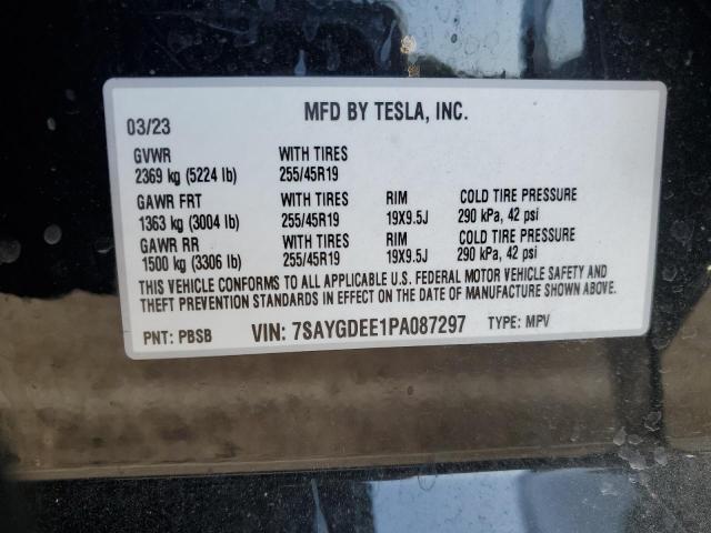 Photo 13 VIN: 7SAYGDEE1PA087297 - TESLA MODEL Y 