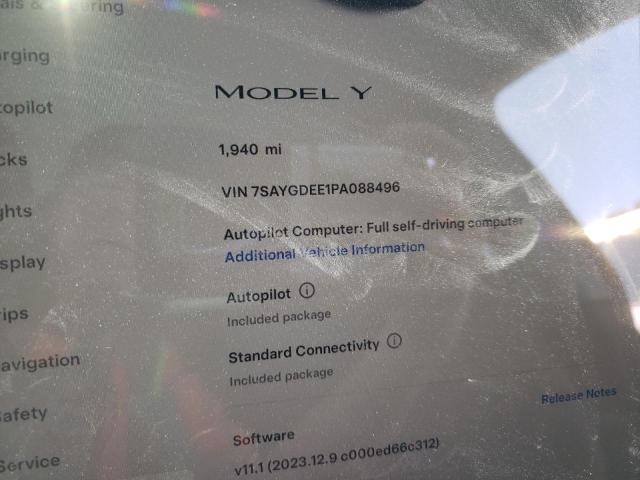 Photo 8 VIN: 7SAYGDEE1PA088496 - TESLA MODEL Y 