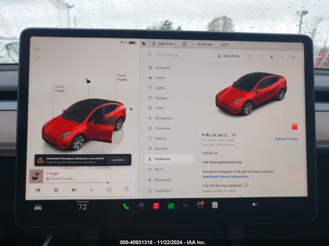 Photo 6 VIN: 7SAYGDEE1PF687725 - TESLA MODEL Y 