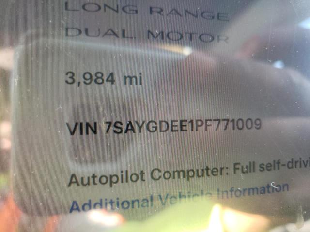 Photo 8 VIN: 7SAYGDEE1PF771009 - TESLA MODEL Y 