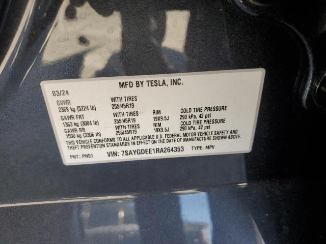 Photo 11 VIN: 7SAYGDEE1RA264353 - TESLA MODEL Y 