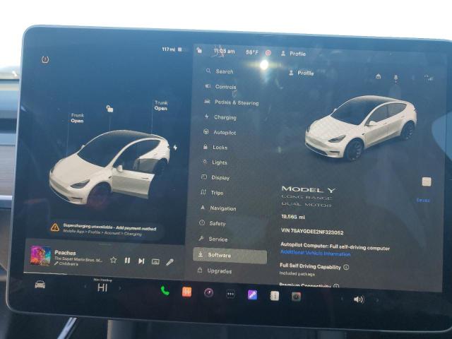 Photo 8 VIN: 7SAYGDEE2NF323052 - TESLA MODEL Y 