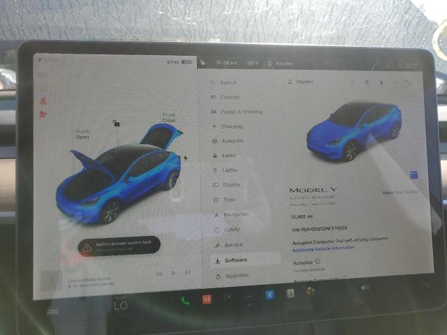 Photo 8 VIN: 7SAYGDEE2NF379928 - TESLA MODEL Y 