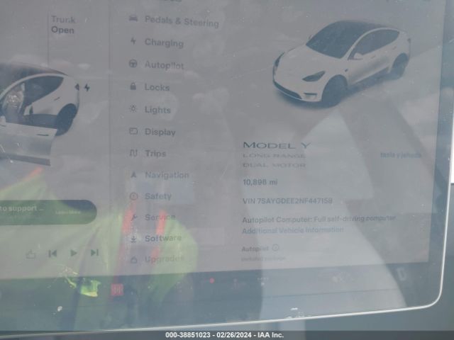 Photo 6 VIN: 7SAYGDEE2NF447158 - TESLA MODEL Y 