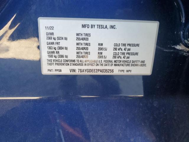 Photo 12 VIN: 7SAYGDEE2PA035256 - TESLA MODEL Y 