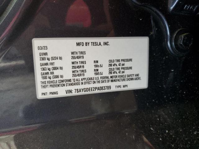 Photo 13 VIN: 7SAYGDEE2PA083789 - TESLA MODEL Y 