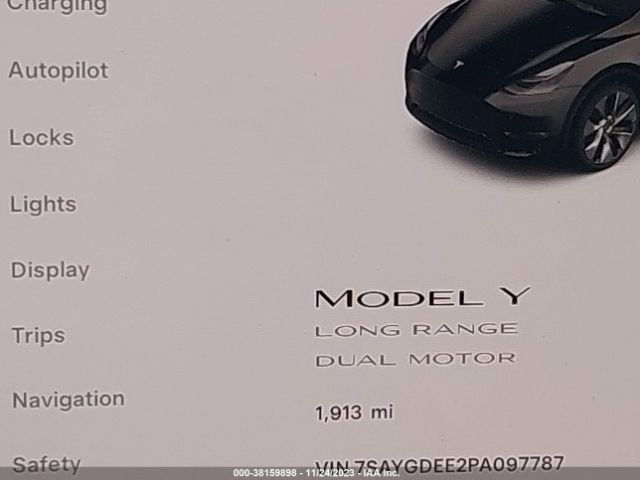 Photo 6 VIN: 7SAYGDEE2PA097787 - TESLA MODEL Y 