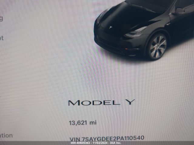 Photo 6 VIN: 7SAYGDEE2PA110540 - TESLA MODEL Y 