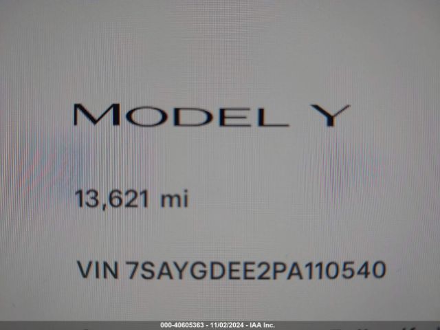 Photo 8 VIN: 7SAYGDEE2PA110540 - TESLA MODEL Y 