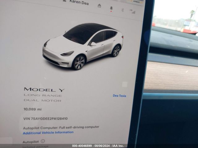 Photo 6 VIN: 7SAYGDEE2PA128410 - TESLA MODEL Y 