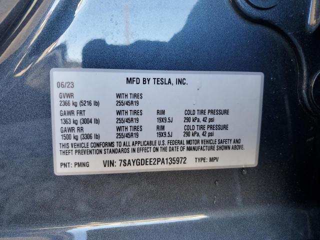 Photo 12 VIN: 7SAYGDEE2PA135972 - TESLA MODEL Y 