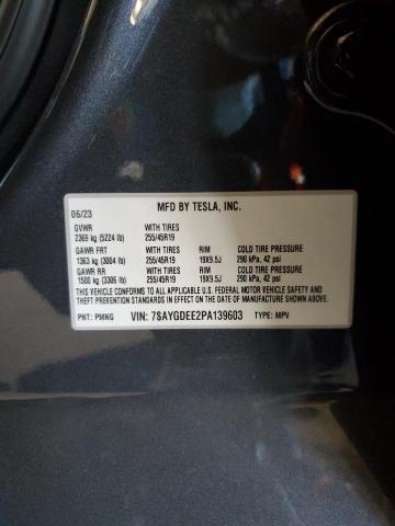 Photo 11 VIN: 7SAYGDEE2PA139603 - TESLA MODEL Y 