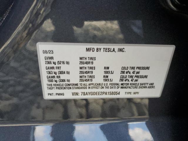 Photo 11 VIN: 7SAYGDEE2PA158054 - TESLA MODEL Y 