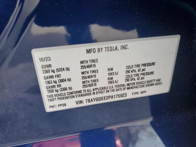 Photo 13 VIN: 7SAYGDEE2PA175923 - TESLA MODEL Y 