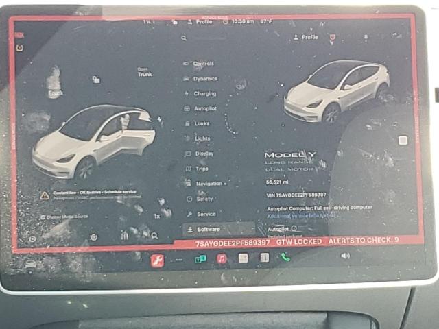 Photo 8 VIN: 7SAYGDEE2PF589397 - TESLA MODEL Y 