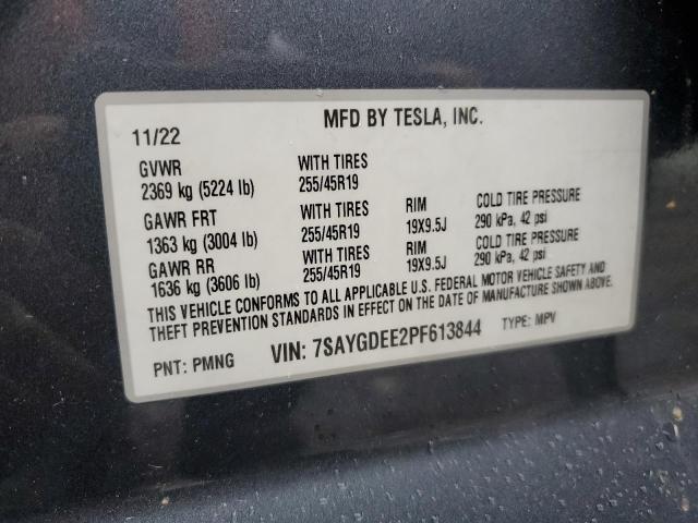 Photo 11 VIN: 7SAYGDEE2PF613844 - TESLA MODEL Y 