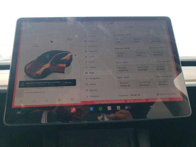 Photo 8 VIN: 7SAYGDEE2PF695946 - TESLA MODEL Y 