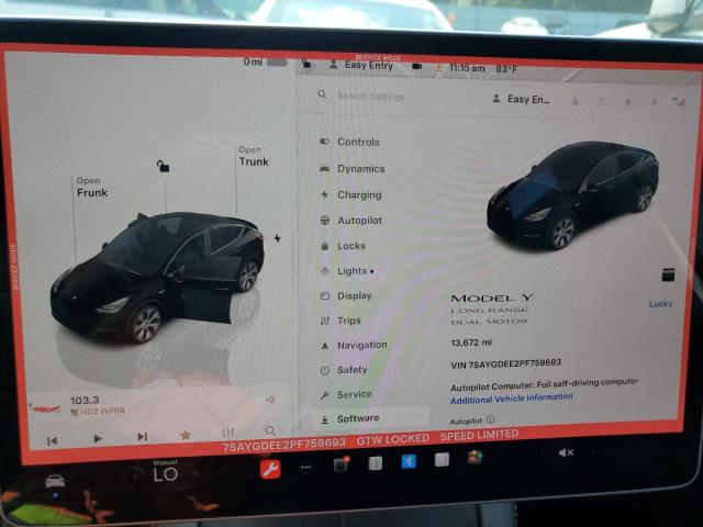 Photo 8 VIN: 7SAYGDEE2PF759693 - TESLA MODEL Y 