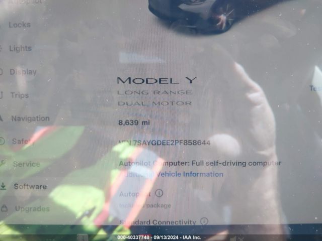 Photo 6 VIN: 7SAYGDEE2PF858644 - TESLA MODEL Y 